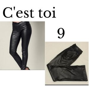 leather jeans  ces toi size:9